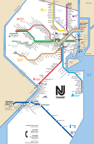 nj transit jersey coast line