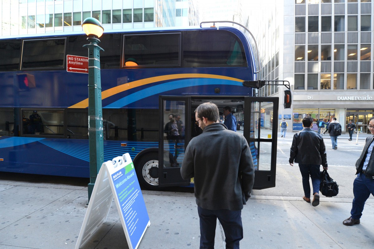 nyc buses decker double bus express mta york transit push pedal plan coming 6sqft