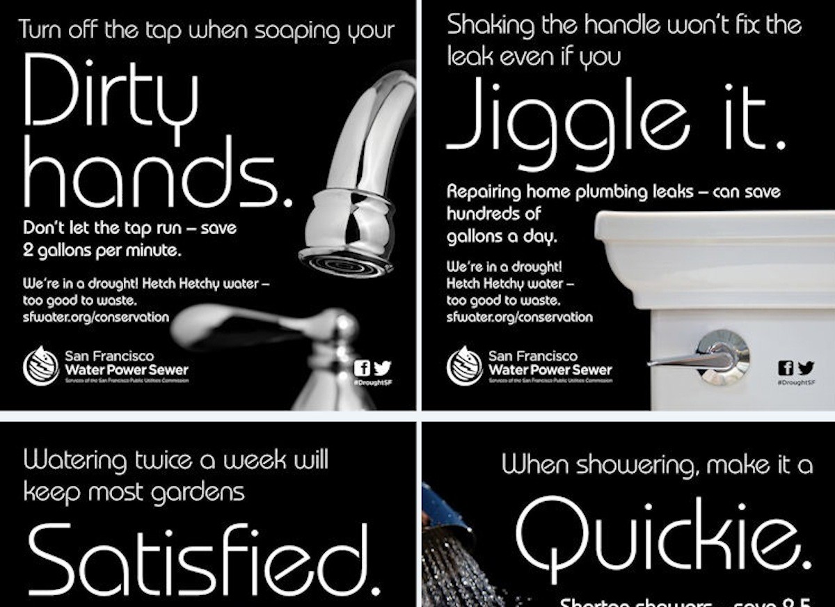 Sexy Water Conservation Ads Trump Fines In S F Drought