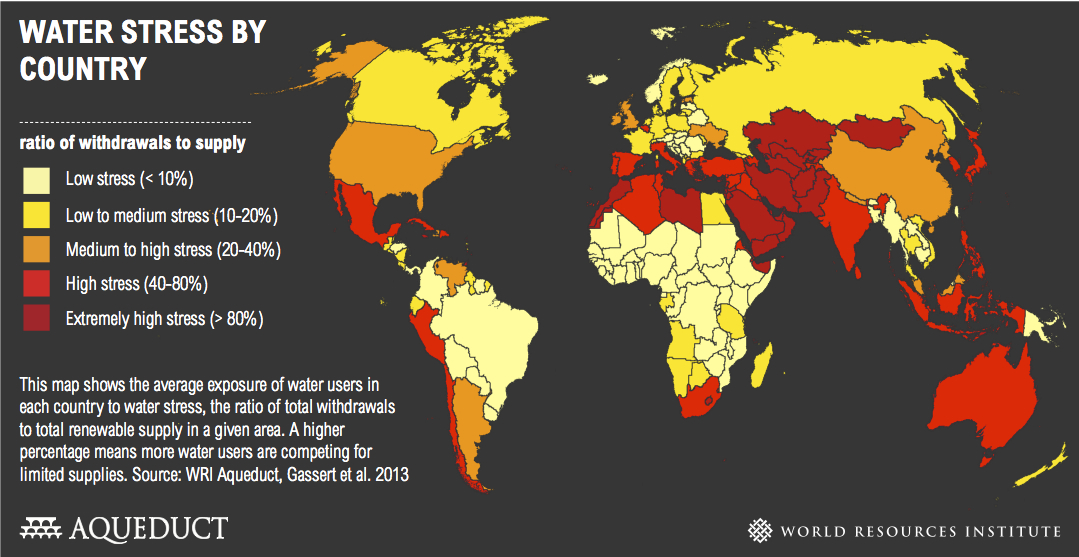 Africa Water Scarcity Map