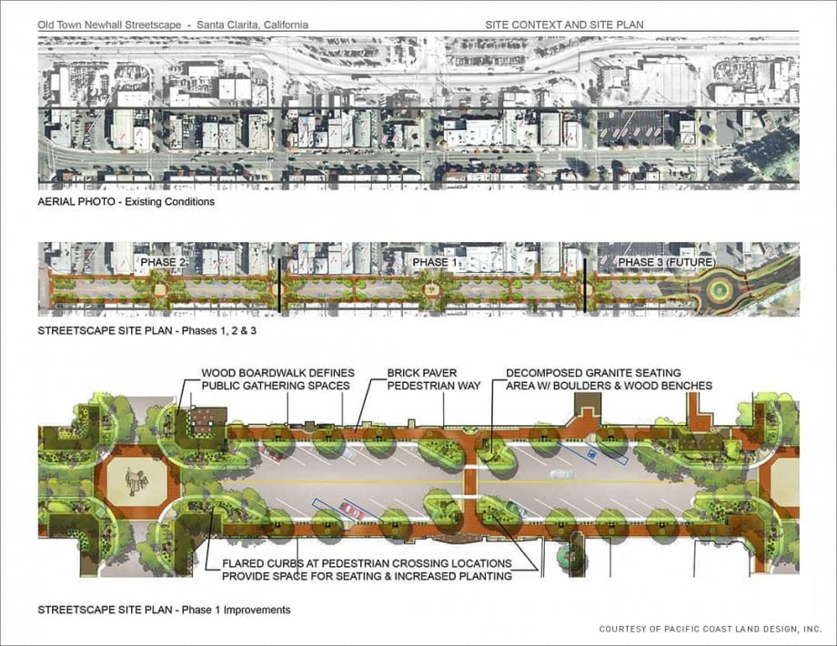 Plan for Old Town Newhall, LEED-certified project in California