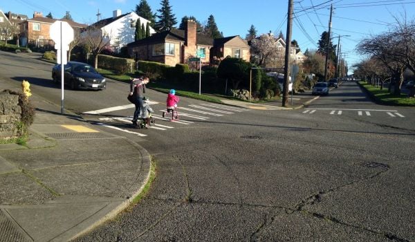 Crosswalk in Seattle