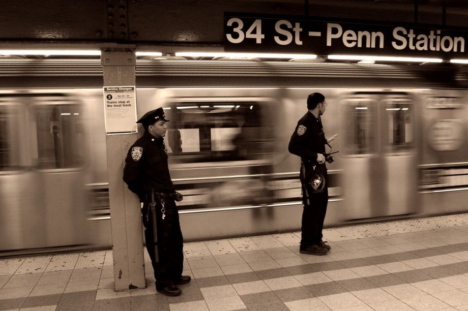 Police on the NY subway