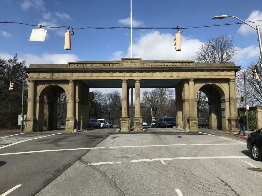 entrance to Druid Hill Park