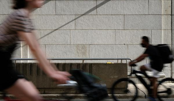 Cyclists in Toronto