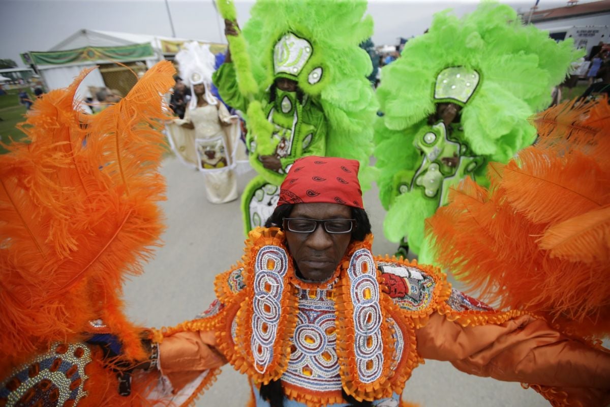 Mardi Gras Indians show off their beaded suits at JazzFest - Washington Post