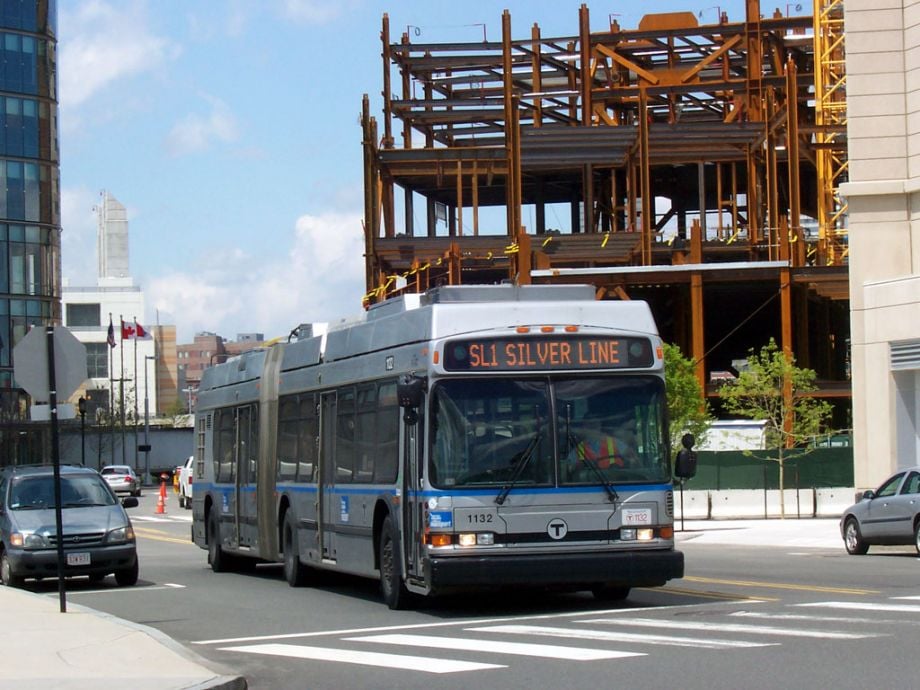 The Silver Line bus in Boston