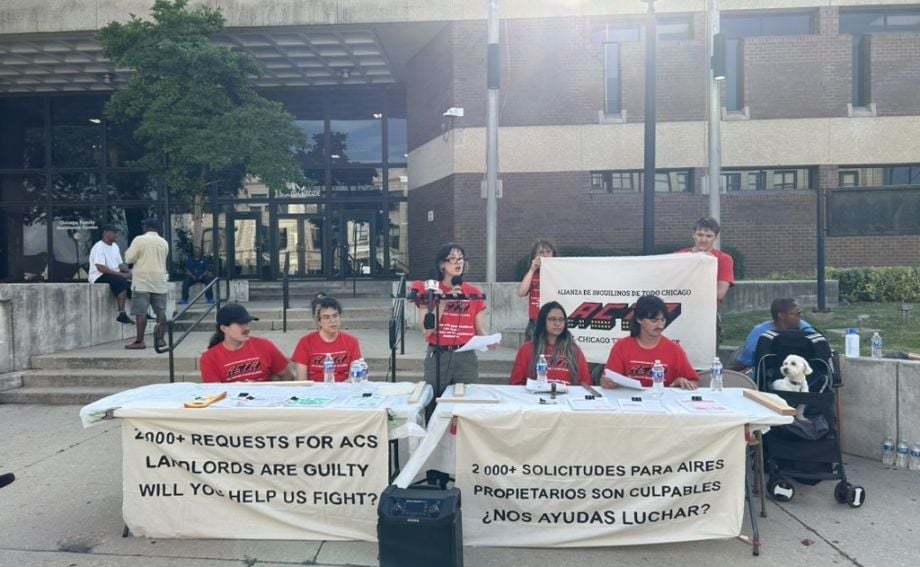 Organizers of the People’s Cooling Army, launched by the All-Chicago Tenant Alliance,