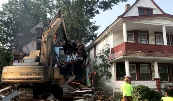 Demolition of a home