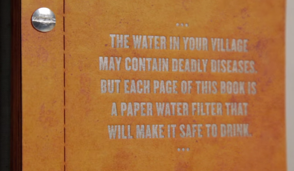 Drinkable Book, water filter