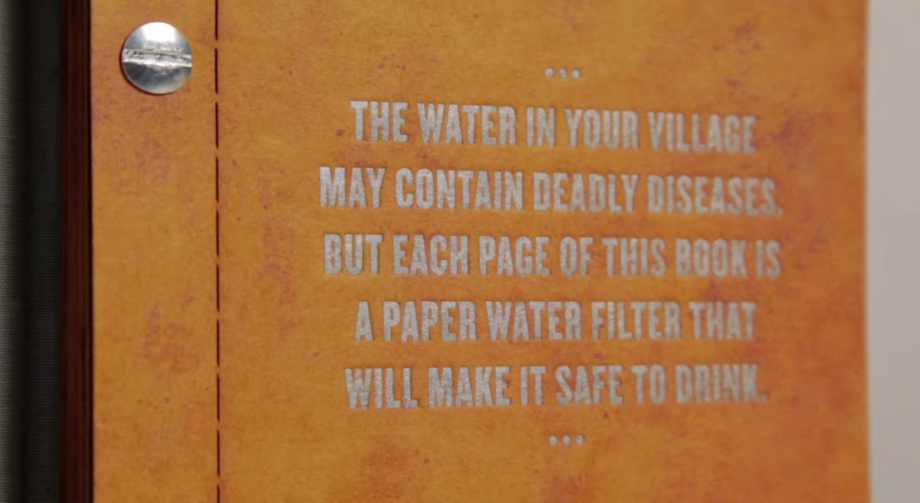 Drinkable Book, water filter