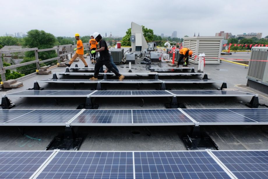 PUSH Buffalo installing solar panels 