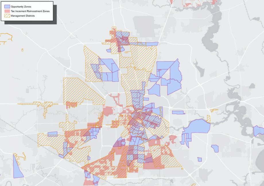 Opportunity Zone Map Dallas New Redevelopment Tax Incentive Program Starting To Take Shape