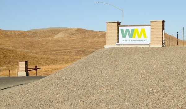 Outside Waste Management's Kettleman Hills Facility