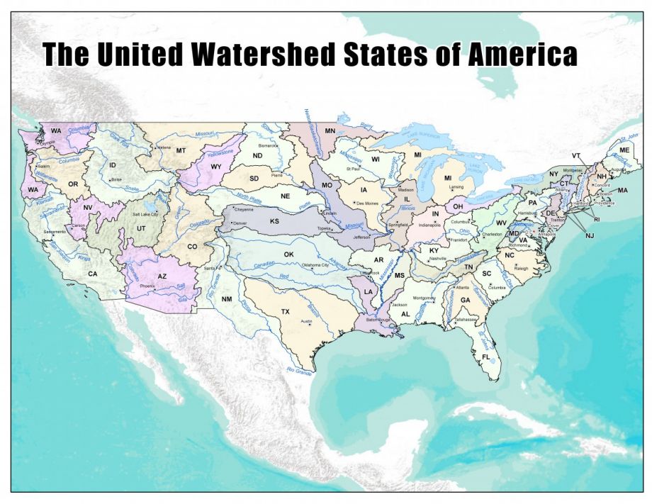 What If States Had Developed Around Watersheds Next City