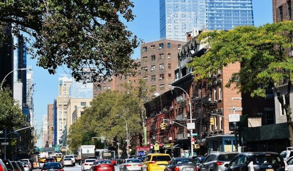 Traffic in Manhattan.