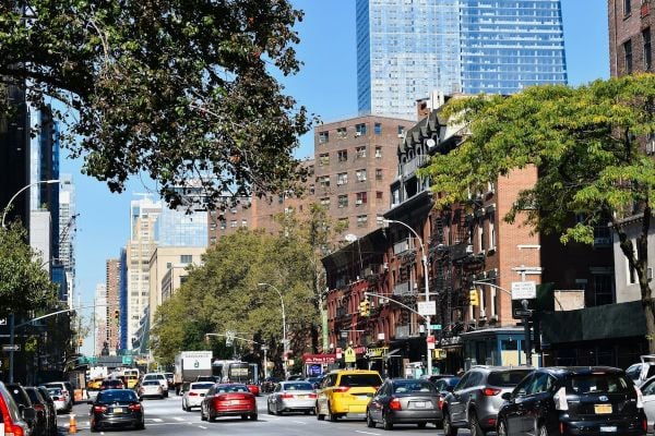 Traffic in Manhattan.