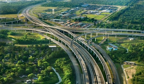 A highway in Texas