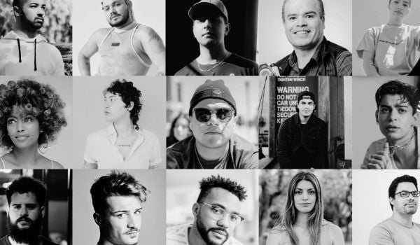 A collage of faces for National Latinx AIDS Awareness Day.