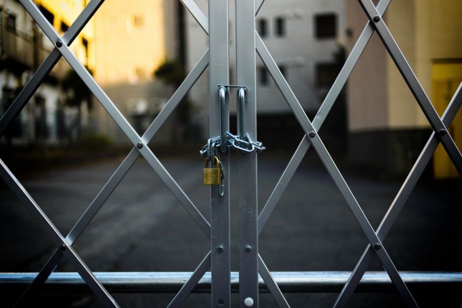 a locked gate