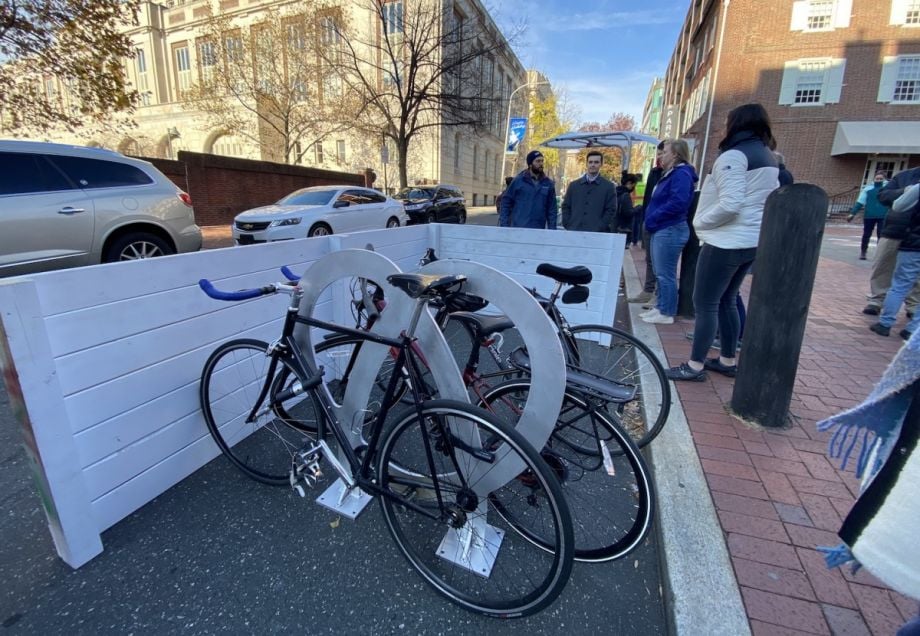 New Philly Bike Racks Blend Form Function Fire Hydrant Access